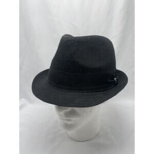 Stetson Mens All American Fedora Hat Size L Black Soft Brim Old Money Retro